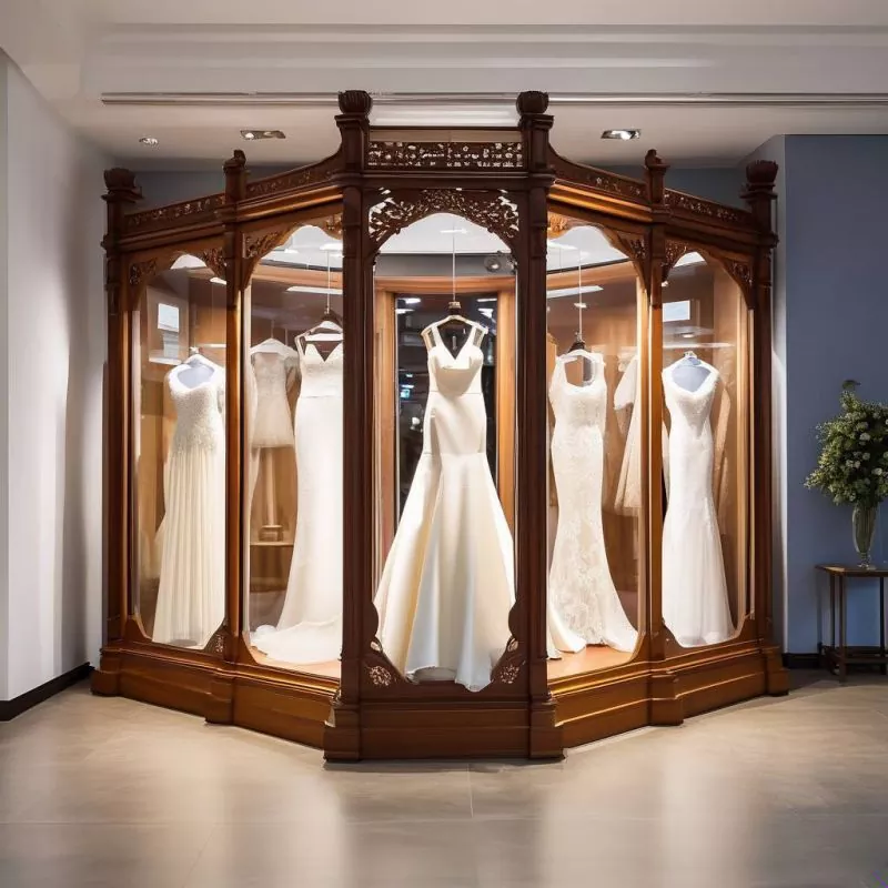 How Can a Wooden Wedding Dress Display Rack Transform Bridal Store Presentation and Boost Sales