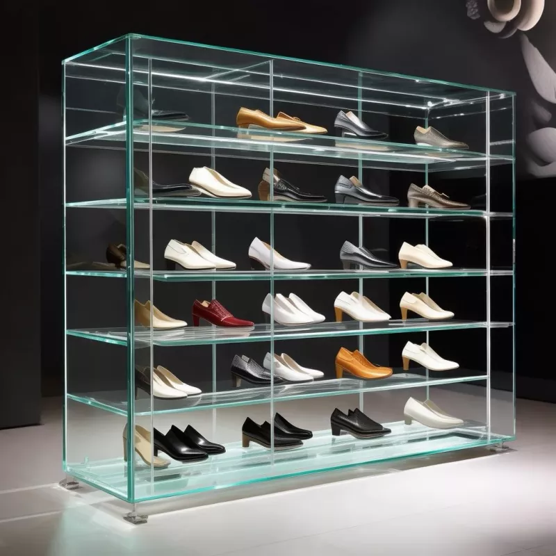 Glass Shoes Display Rack