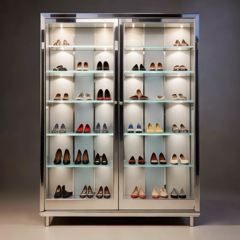 Stainless Steel Shoes Display Rack